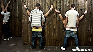 Bound Men Brutally Used in Gloryhole BDSM Orgy 4K