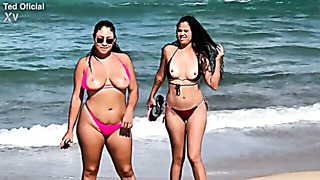 Bia & Maya: Brazilian Sluts GAG Hard on Cock POV!
