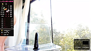 Blonde Slut Destroys Ass With Massive Toy On Cam!