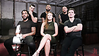 Febby Bound & Brutally DP'd in Hardcore Bondage Gangbang
